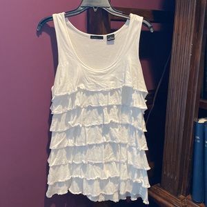 PRESS 100% COTTON STRETCH LAYERED TOP